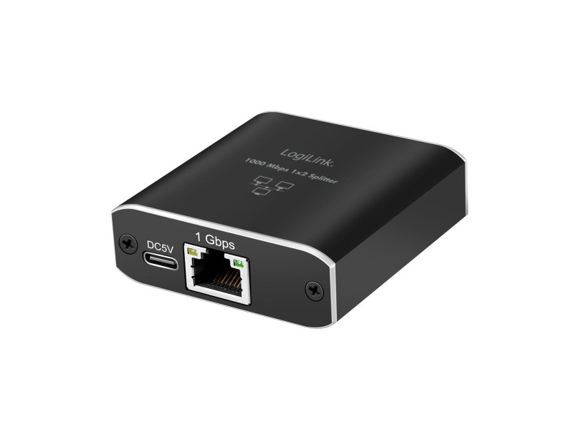 LogiLink Répartiteur Gigabit Ethernet, RJ45/USB-C - 2x RJ45