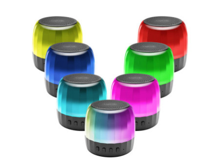 LogiLink Enceinte Bluetooth avec lumières festives, noir