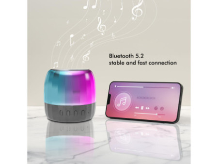 LogiLink Enceinte Bluetooth avec lumières festives, noir