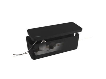 LogiLink Set de boîtes à câbles, 3 tailles, noir