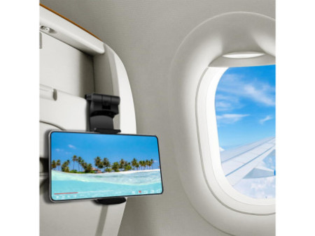 LogiLink Support pour smartphone, à pince, pliable, noir