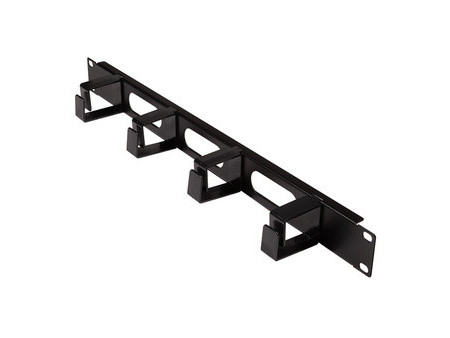 LogiLink Panneau passe-câbles 19', 1 U, avec 4 boucles