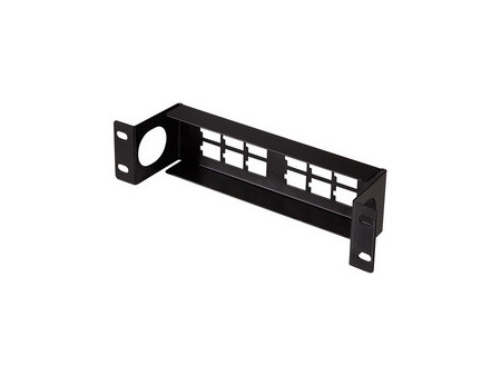 LogiLink Panneau de brassage Keystone 10', 12 ports, noir