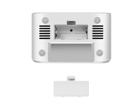 LogiLink Radio-réveil digital avec veilleuse, blanc
