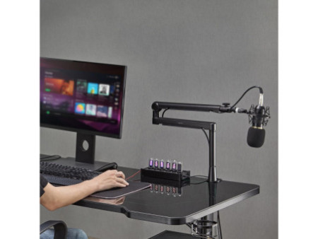LogiLink Bras de microphone professionnel, noir