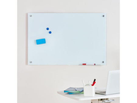 LogiLink Tableau magnétique en verre, (L)900x(H)600mm, blanc
