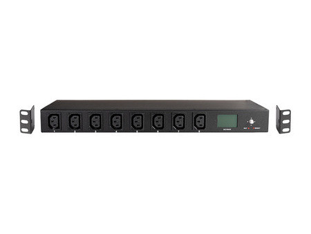 LogiLink Multiprise IP, 8 ports, 1 U, noir