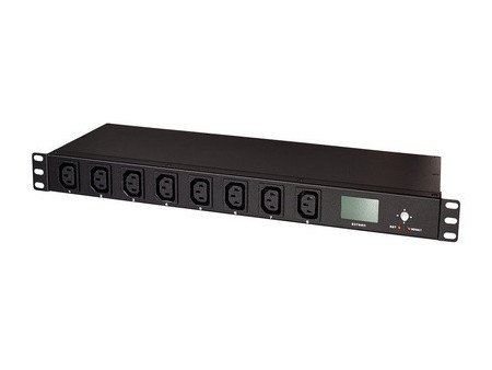 LogiLink Multiprise IP, 8 ports, 1 U, noir