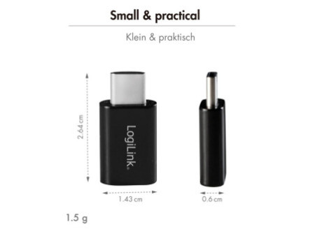 LogiLink Adaptateur USB-C (Gen1) - Bluetooth 5.3, noir