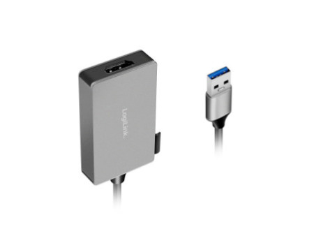 LogiLink Adaptateur vidéo USB 3.0 - HDMI Vidéo, gris