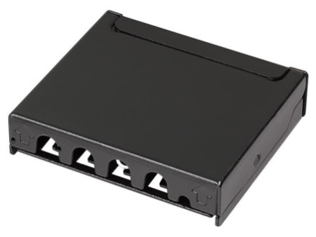 LogiLink Mini-répartiteur, cat. 6A, 4 ports, noir