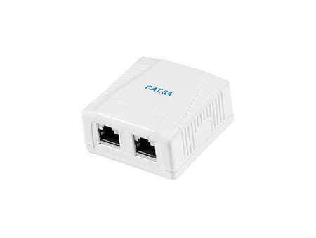 LogiLink Prise RJ45 cat. 6A avec boîtier en saillie, 1x RJ45