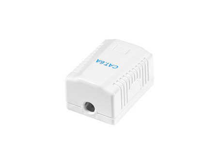 LogiLink Prise RJ45 cat. 6A avec boîtier en saillie, 2x RJ45