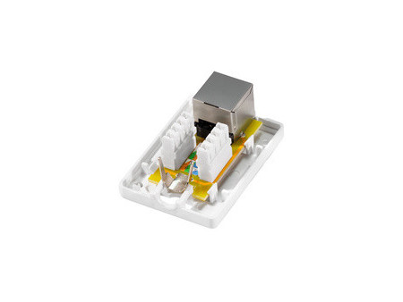 LogiLink Prise RJ45 cat. 6A avec boîtier en saillie, 2x RJ45