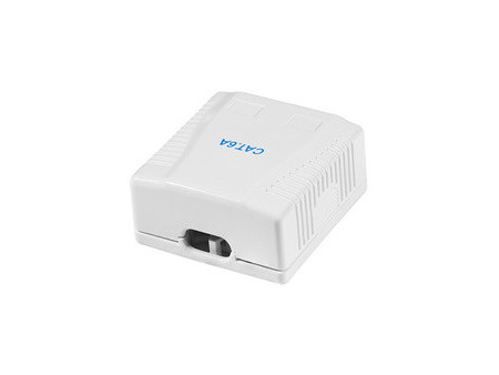 LogiLink Prise RJ45 cat. 6A avec boîtier en saillie, 2x RJ45