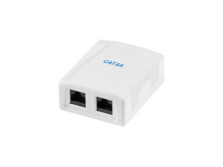 LogiLink Prise RJ45 cat. 6A avec boîtier en saillie, 1x RJ45
