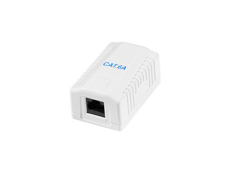 LogiLink Prise RJ45 cat. 6A avec boîtier en saillie, 2x RJ45