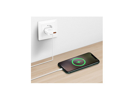 LogiLink Chargeur secteur USB, 1x USB-C (PD), 1x USB-A (QC)