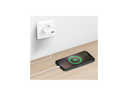 LogiLink Chargeur secteur USB, 1x USB-C (PD), 1x USB-A (QC)