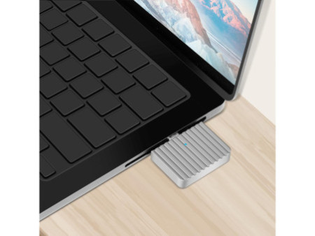 LogiLink Boîtier SSD externe, USB-C - PCIe NVMe, argent
