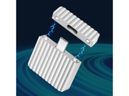 LogiLink Boîtier SSD externe, USB-C - PCIe NVMe, argent