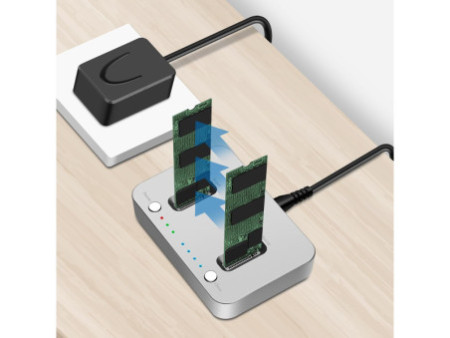 LogiLink Station d'accueil SSD, fonction clonage hors ligne