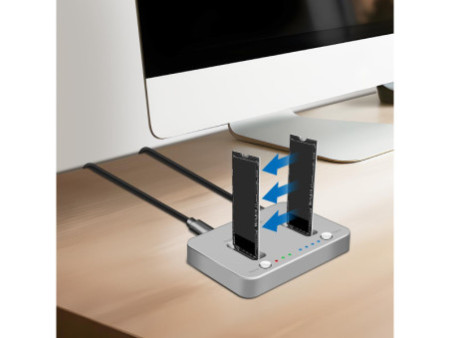 LogiLink Station d'accueil SSD, fonction clonage hors ligne