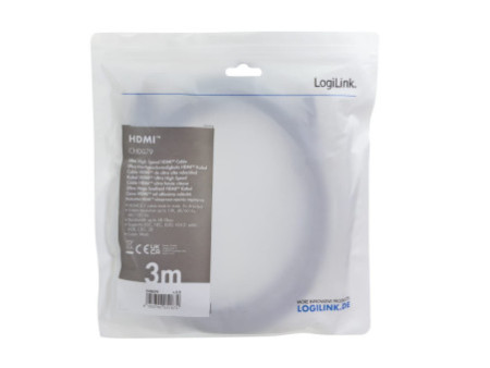 LogiLink Câble HDMI 2.1, A mâle - A mâle, 3 m