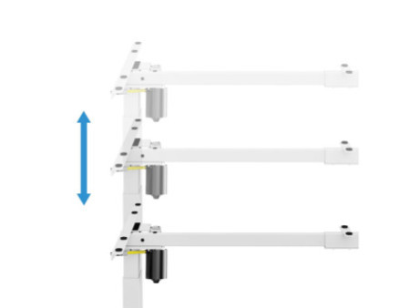 LogiLink Piètement de bureau, électrique, blanc