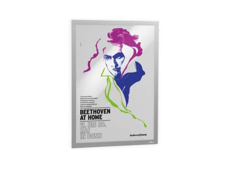 DURABLE Cadre info DURAFRAME POSTER, A2, argent