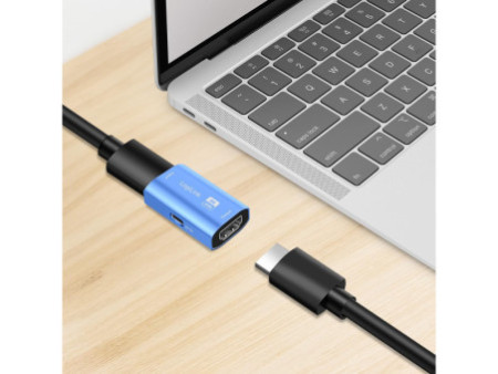 LogiLink Répéteur HDMI, 8K/60 Hz, boîtier en aluminium, bleu