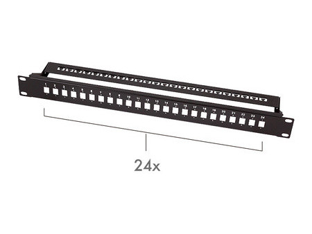 LogiLink Panneau de brassage fibres optiques 19', noir