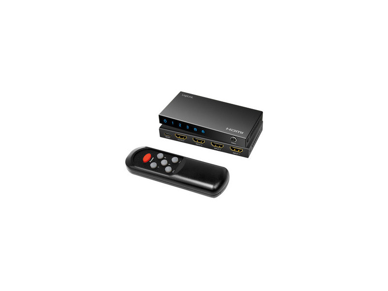 LogiLink Commutateur HDMI 4K/60Hz, 3 ports, noir
