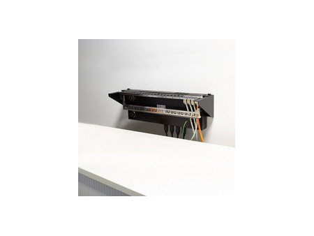 LogiLink Rack 19' pour montage sous table/mural, 2 U, noir