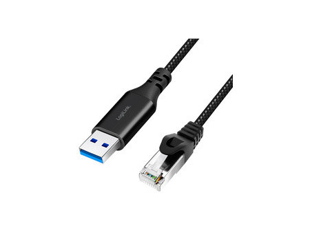 LogiLink Câble Ethernet USB 3.0, USB-A - RJ45, 1,5 m