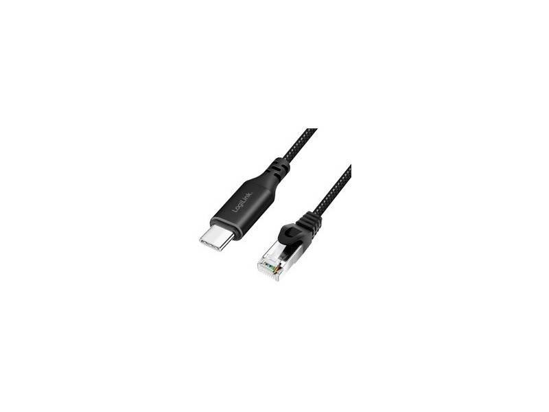 LogiLink Câble Ethernet USB 3.2, USB-C - RJ45, 1,5 m