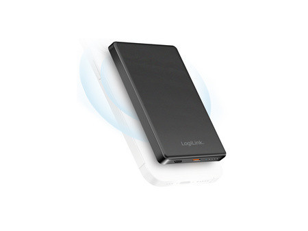 LogiLink Powerbank magnétique, 5.000 mAh, USB-C, noir