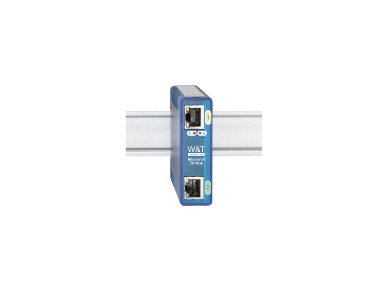 W&T Microwall Bridge, IP20, boîtier en plastique, bleu