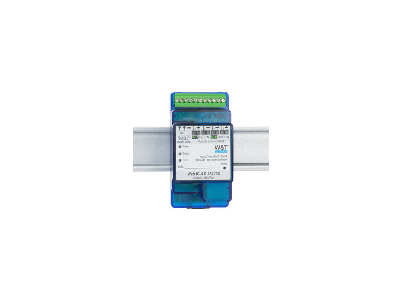 W&T Web-IO numérique 4.0, 4 x In/Out, 10/100 BaseT, bleu