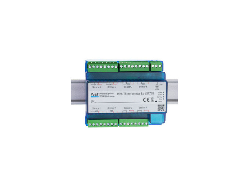 W&T Thermographe Web 8x, saisie de 8 points de température