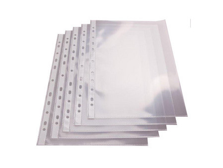 proOFFICE Pochette perforée, A4, PP, 100 microns transparent
