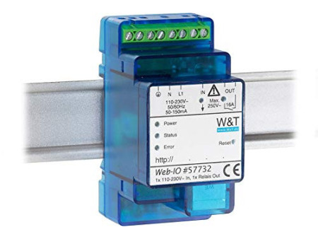 W&T Web-IO, 4.0 numérique, 1 x 230V In, 1 x Relais Out