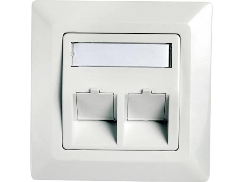 Telegärtner boîtier d'encastrement AMJ 80 x 80 mm, blanc
