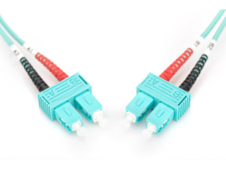 DIGITUS Câble à fibre optique, SC-Duplex - SC-Duplex, OM3,5m