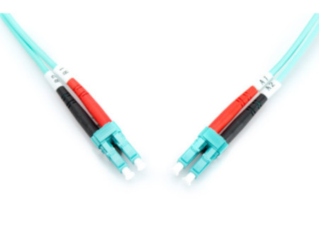 DIGITUS Câble patch fibre optiq., 3 x LC - 2 x LC, OM3,10,0m