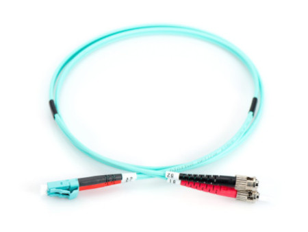 DIGITUS Câbles à fibres optiques OM3, mâle LT - mâle ST, 2 m