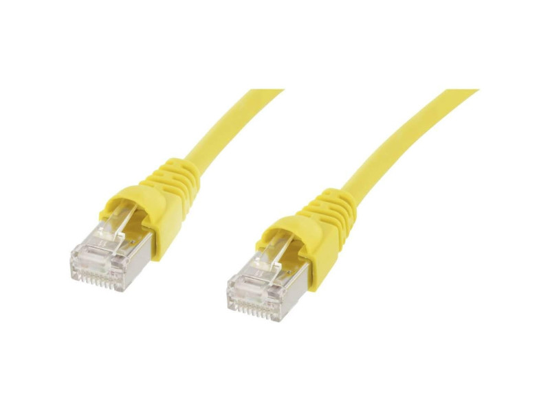 Telegärtner Câble patch, Cat.6A (profond), S/FTP, 1 m, jaune