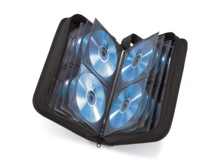 hama Etui pour CD/DVD, nylon, pour 104 CD/DVD, noir