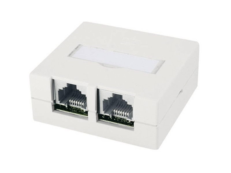 Telegärtner Boîte de raccordement VAD Cat.6 Ea, 2 x RJ45,