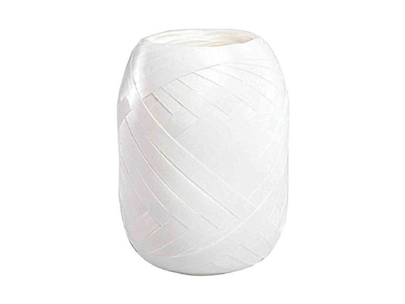 SUSY CARD Bolduc en pelote, lisse, 5 mm x 20 m, blanc